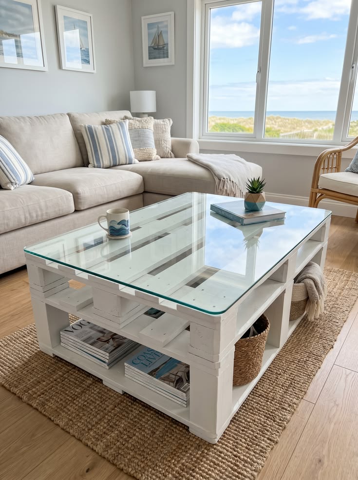 Proof that pallet furniture can look sleek and modern! Paint