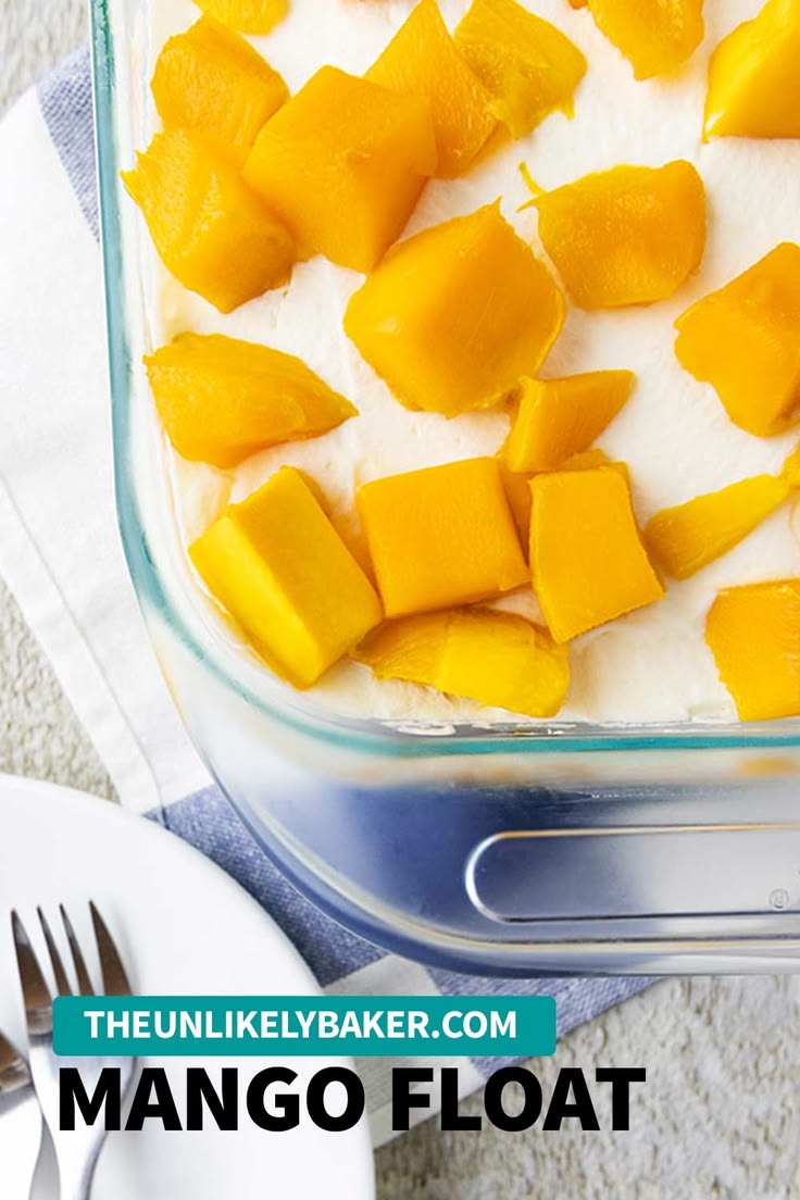 Mango float (also called mango graham cake) is a popular no-