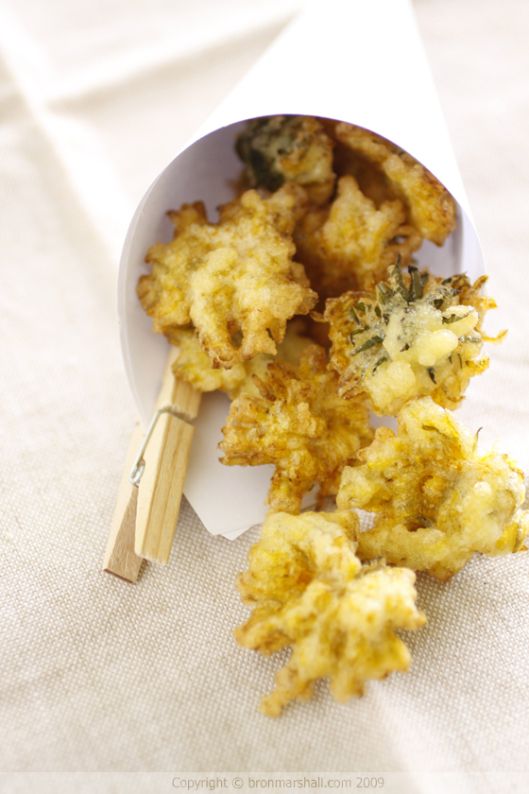 dandelion fritters