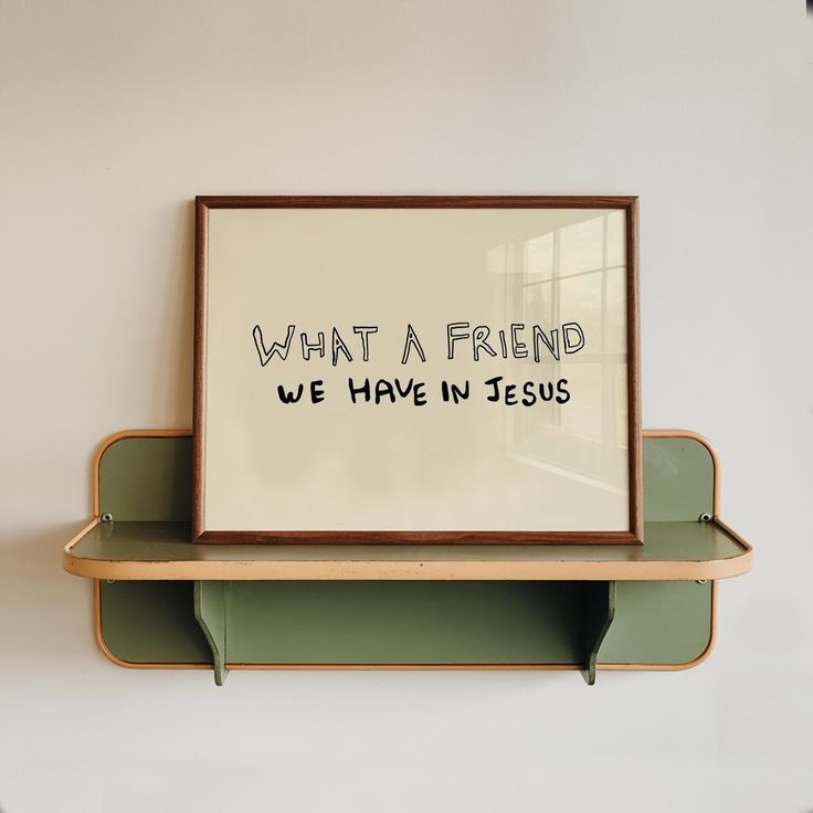 What A Friend We Have In Jesus Print: Neutral Christian Wall