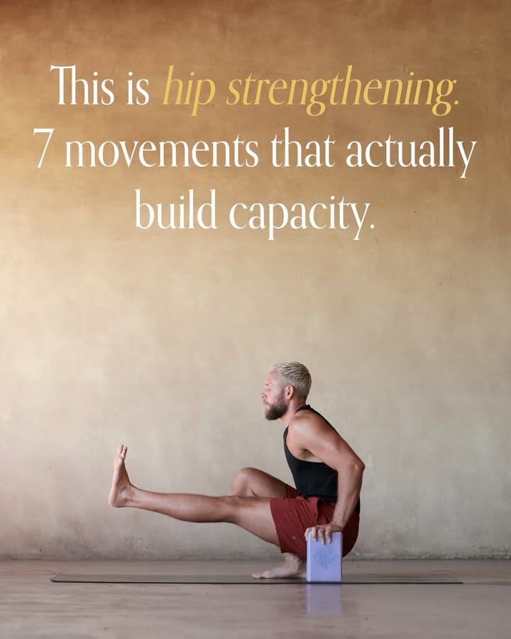 This is hip strengthening. 7 movements that actually build c