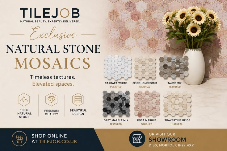 Transform your home with the timeless beauty of our hexagona