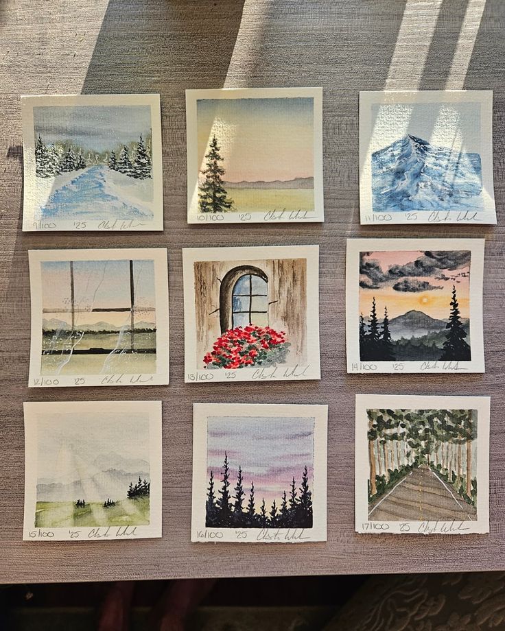 February Mini Paintings!  @hellolovelypeople_ is doing a 100