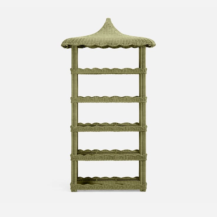 Georgina | Scalloped Rattan Core Bookcase | Made Goods