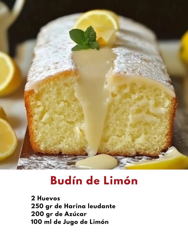 Budín de Limón

Ingredientes: 
- 2 Huevos 
- 250 gr de Harin
