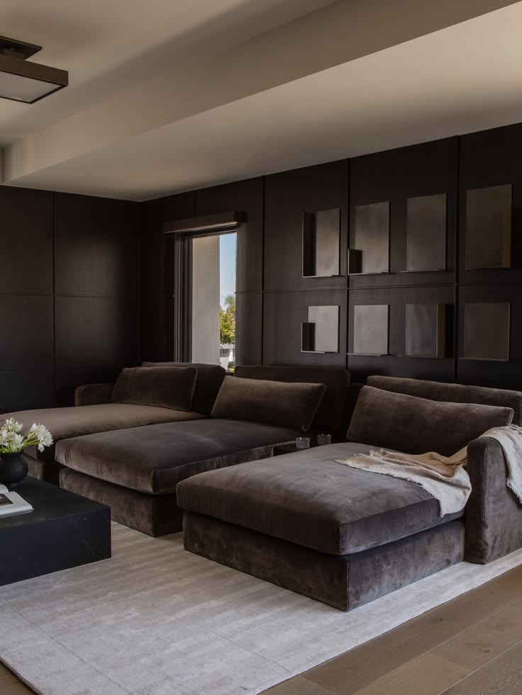 POV: You a snuggled down in this gorgeous media room to watc