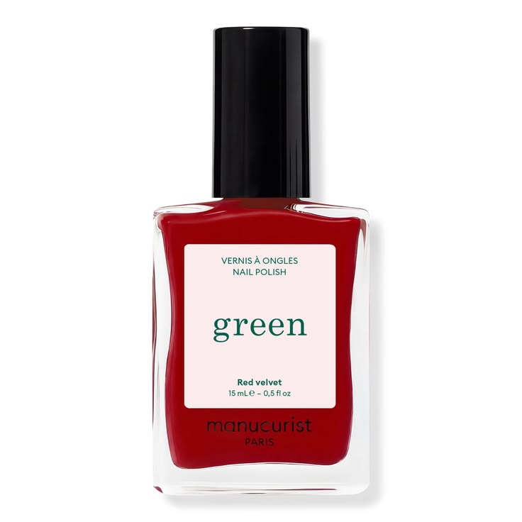 Manucurist - Red Velvet (a velvet red) Green Nail Polish, Qu