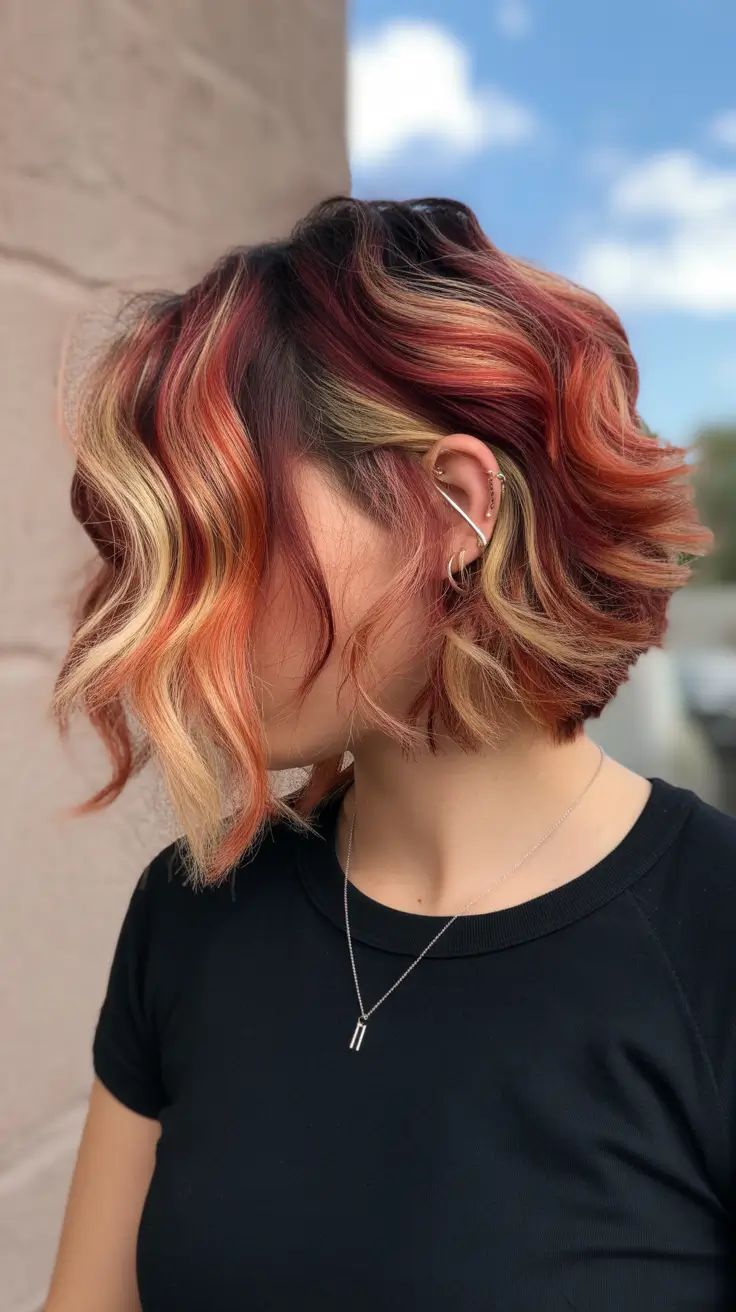 Calico Hair Color 2026 – Soft Blonde & Red Blended Ideas