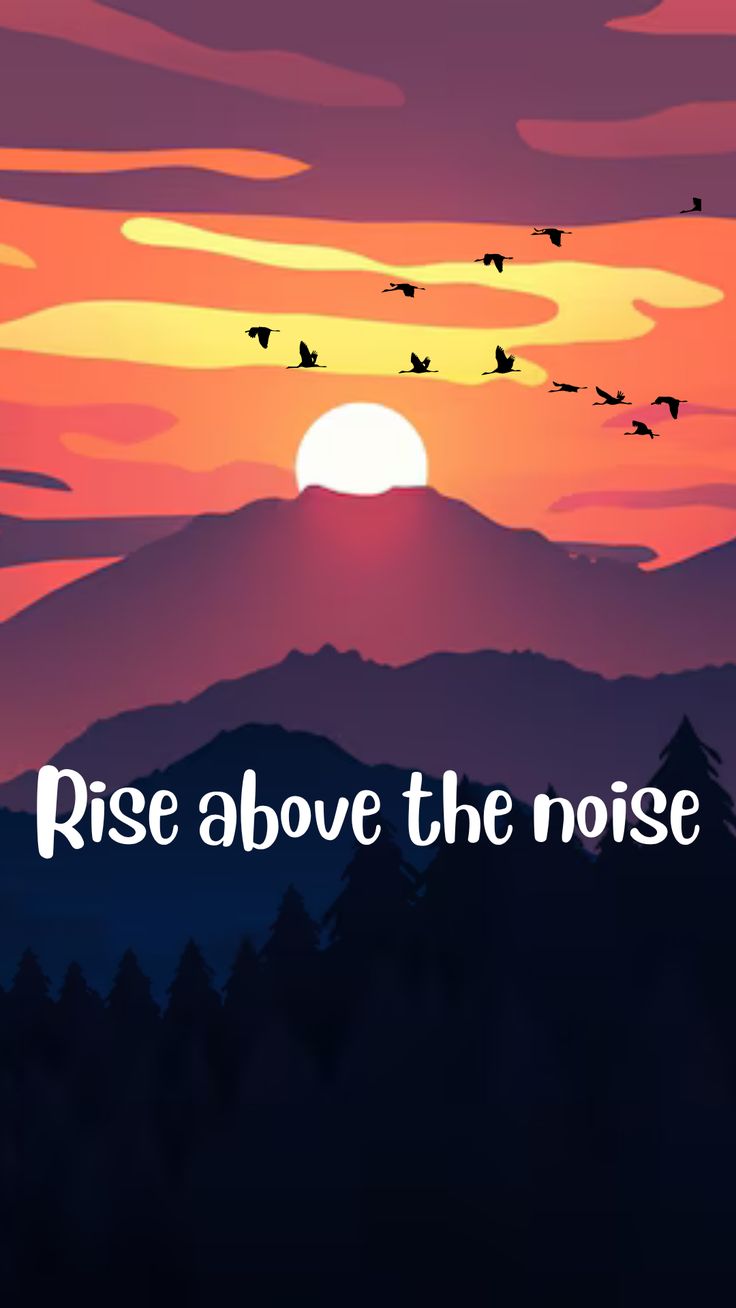 #sunset #birds #quote #wallpaper #mobile #phone