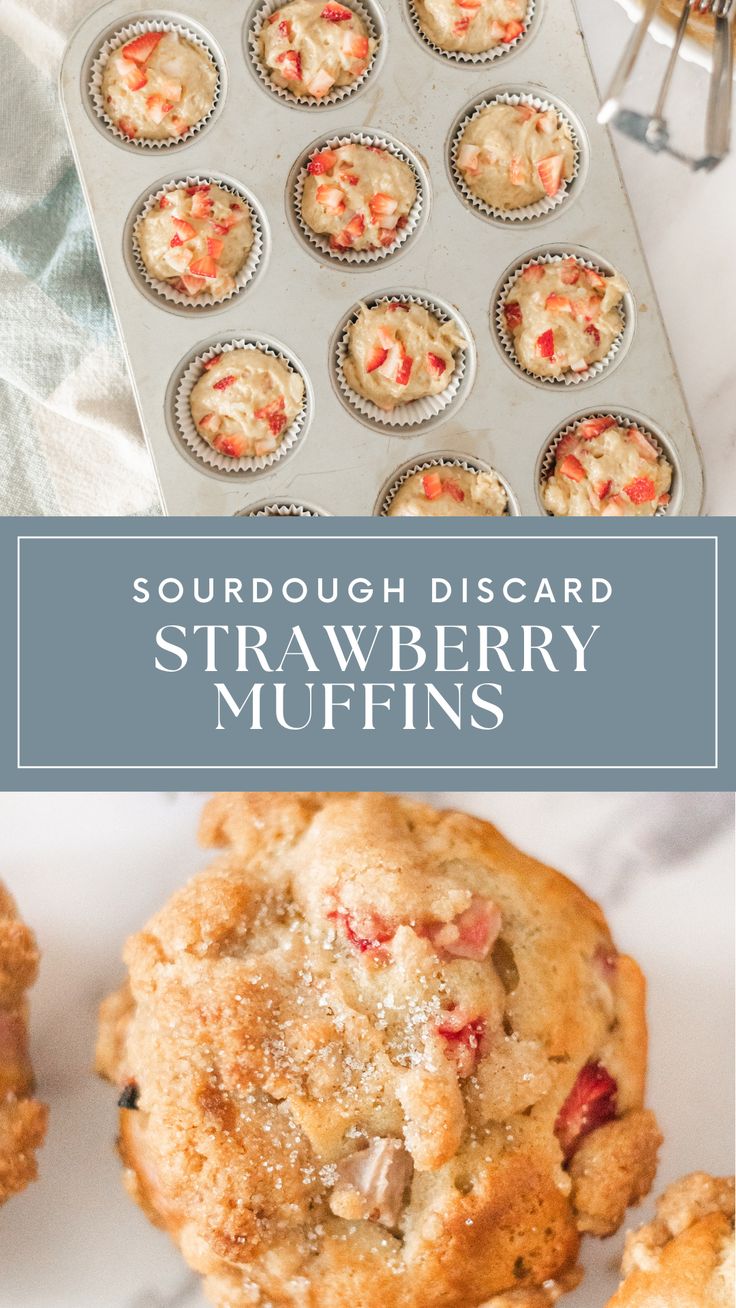 These muffins are a crowd favorite! Use up that sourdough di