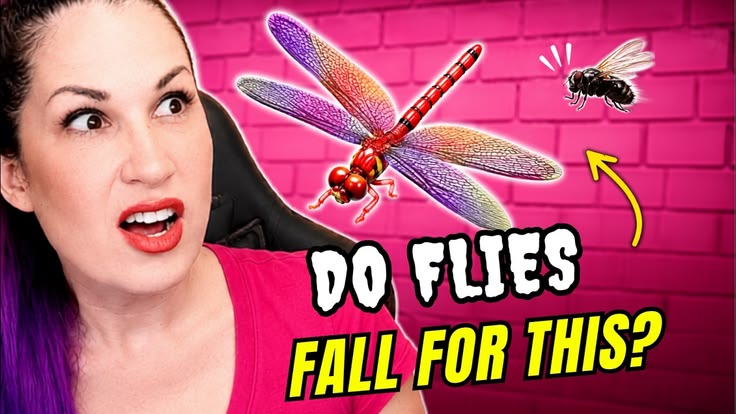 FAKE DRAGONFLIES FOR PEST CONTROL // Do bugs really fall for