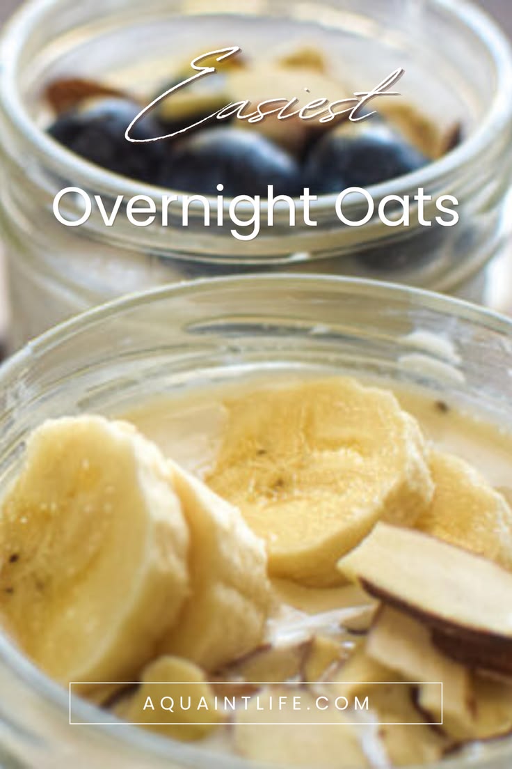 These Easiest Overnight Oats are well, the easiest to make. 