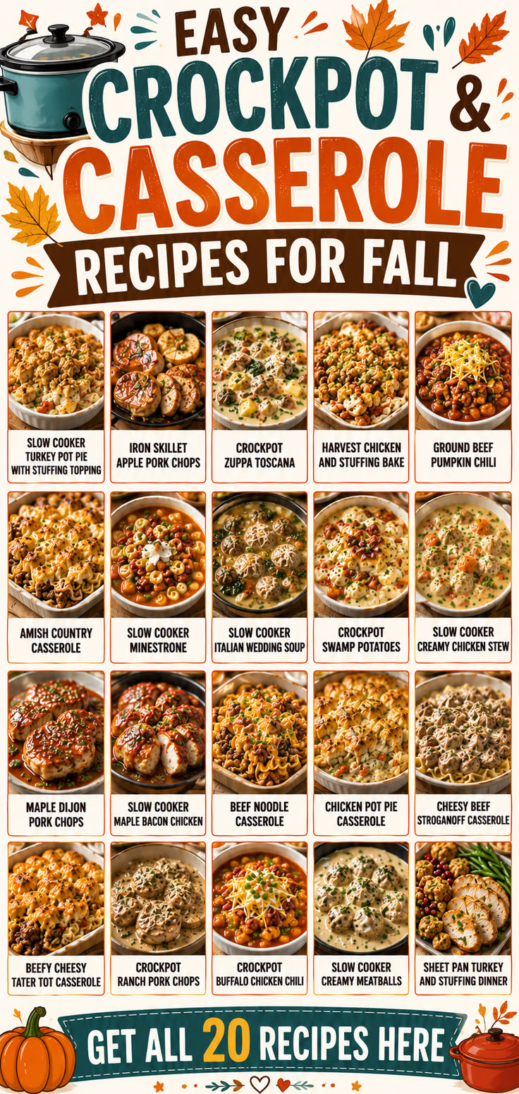 Let dinner cook itself this fall! These 20 easy fall dinner 