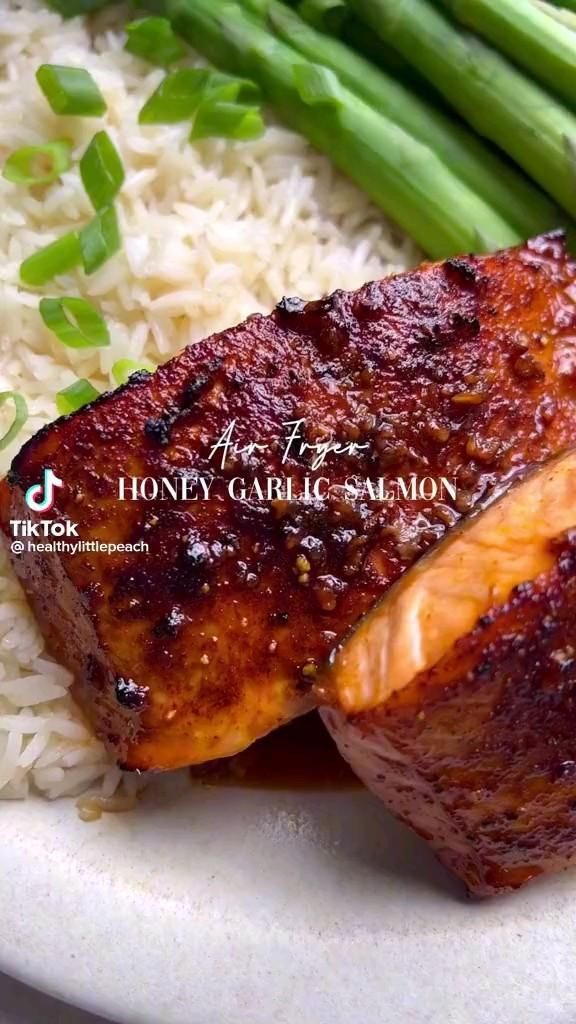 Honey Garlic Salmon #salmon
