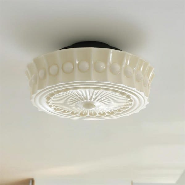 Introducing the french vintage glass cream style ceiling lig