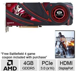 Sapphire Radeon R9 290X Battlefield 4 Ed. Video Card - 4GB G