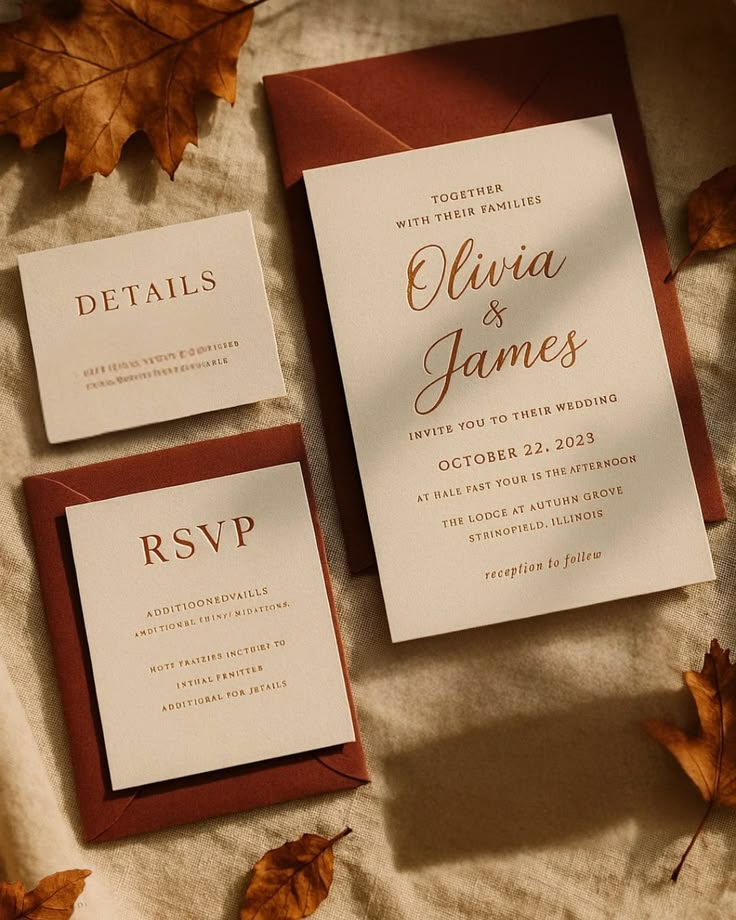 There's something magical about fall weddings 🍂 The warm ton