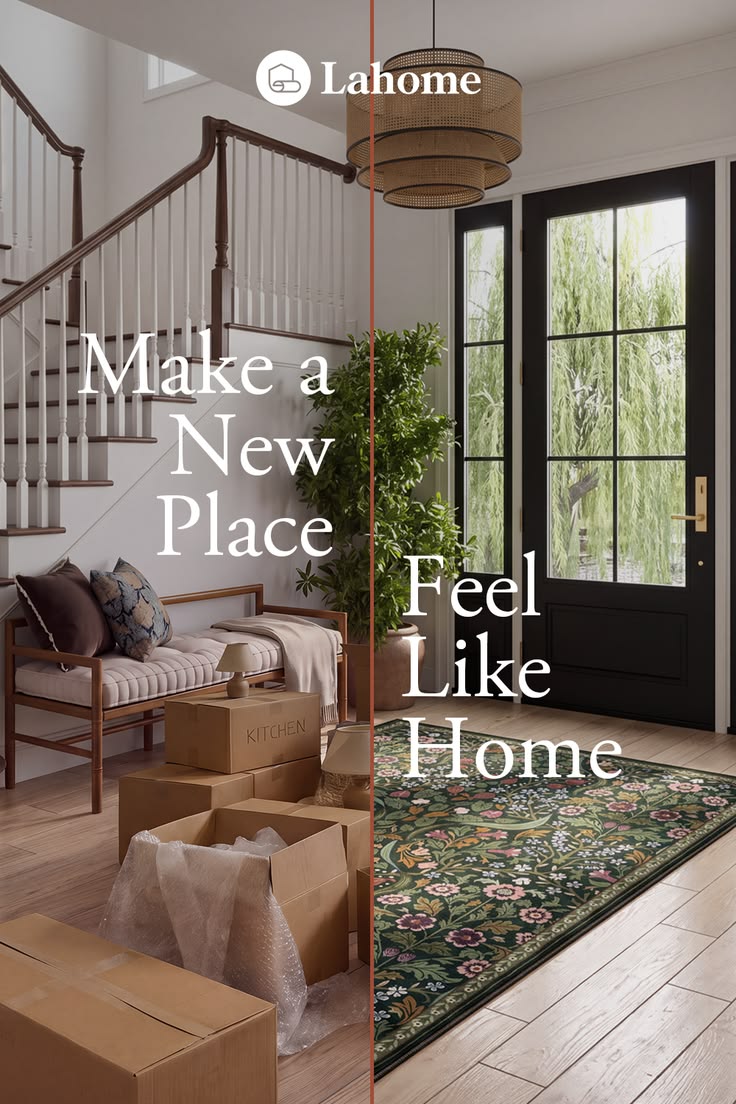 Make a new place feel like home with a warm and welcoming en
