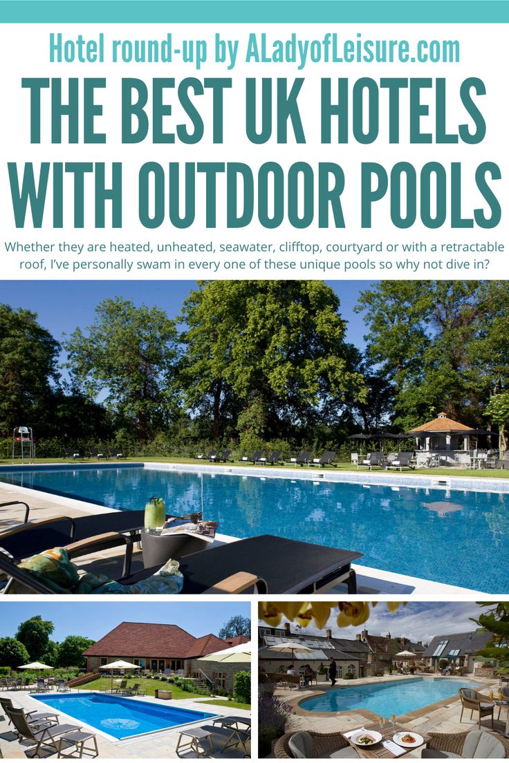 Open air pools are as unique as their hotels so check out so