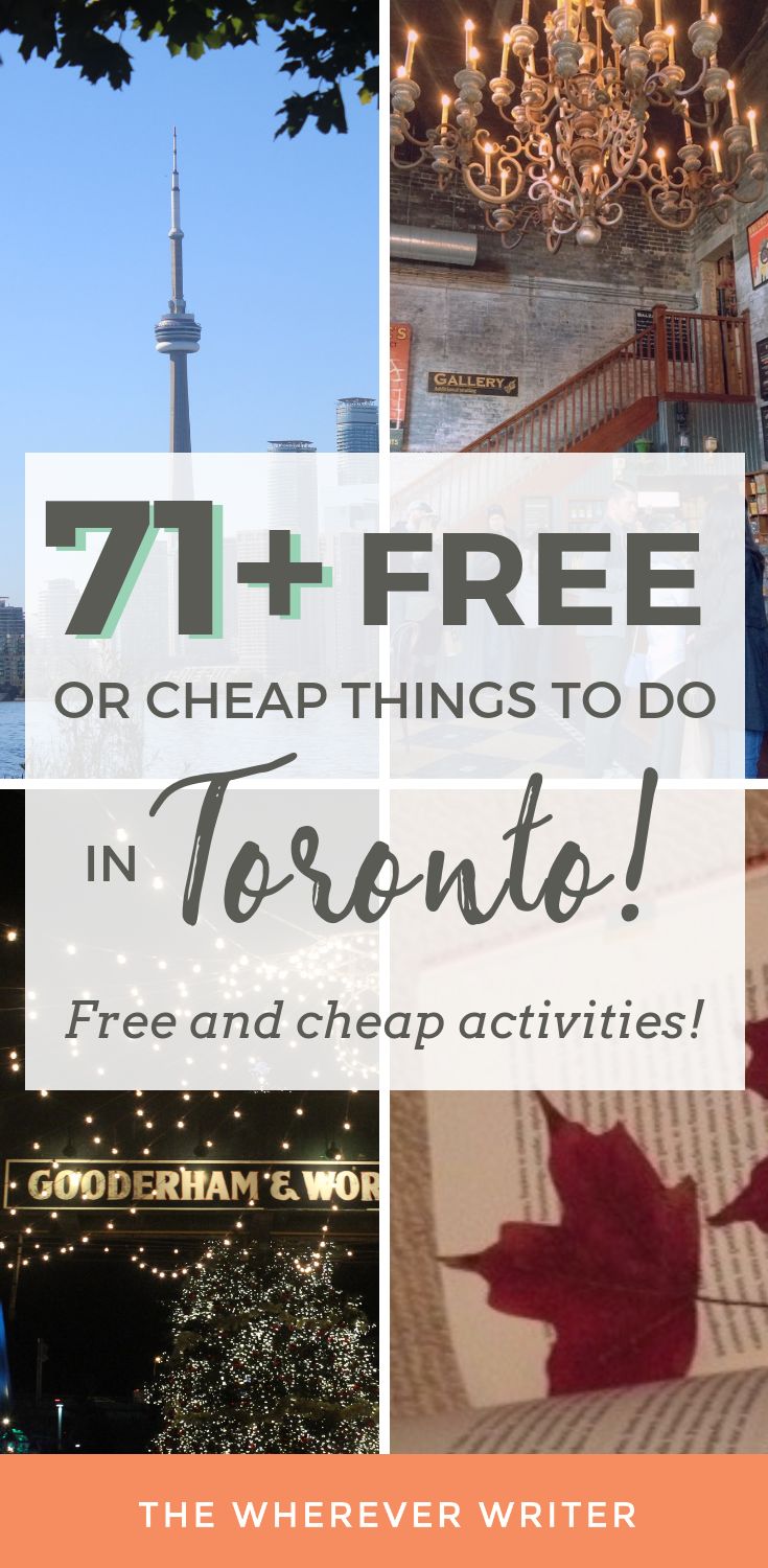 74 Free or Cheap Things to Do in Toronto - The Wherever Writ