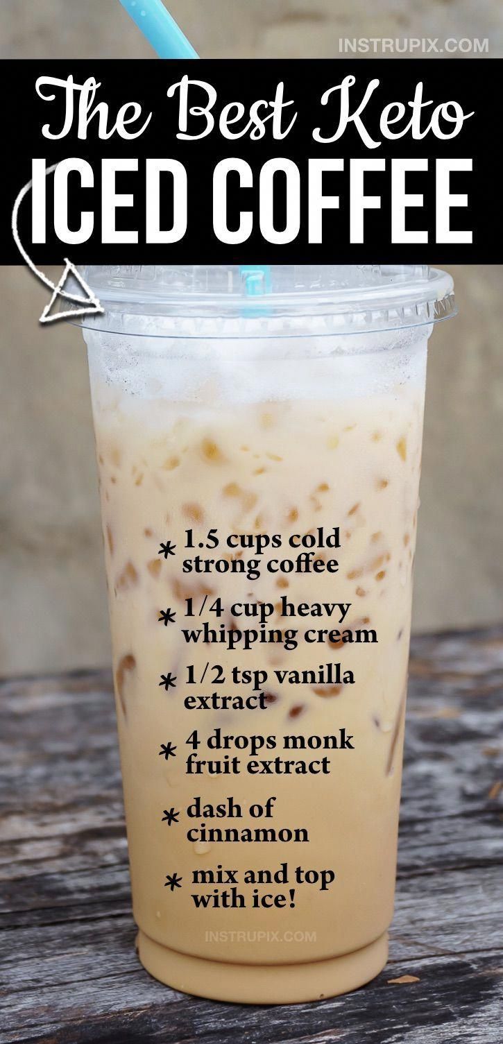 The BEST easy keto iced coffee recipe at home! If you like t