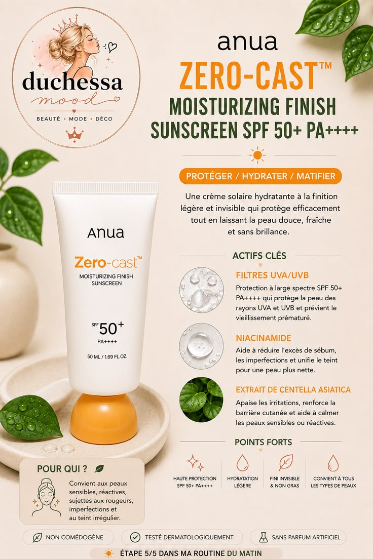 🛍️ Publicité – lien rémunéré par Amazon
Découvre l’ANUA Zero