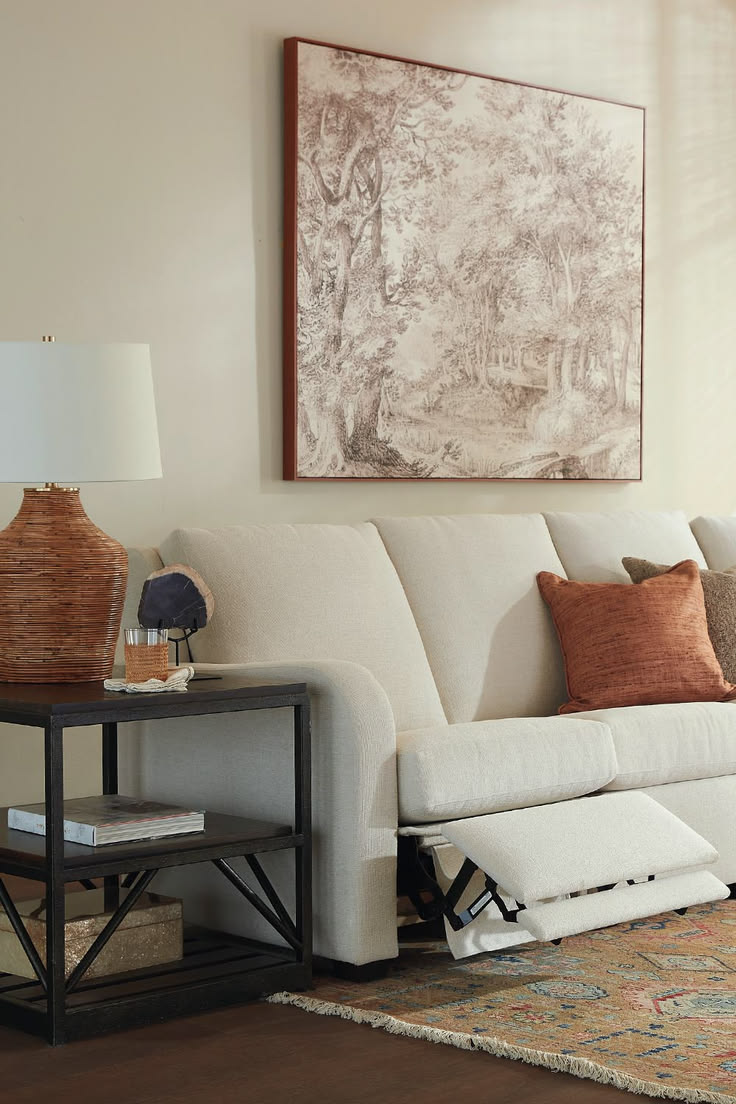 Step away from the bulky, faux-leather recliners! Ethan Alle