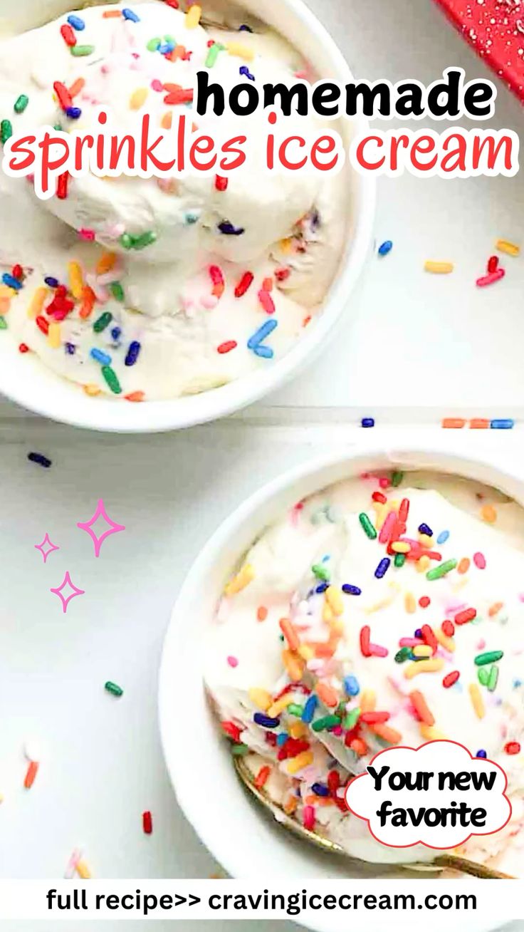 Bright, fun, and easy! Make this colorful sprinkle ice cream