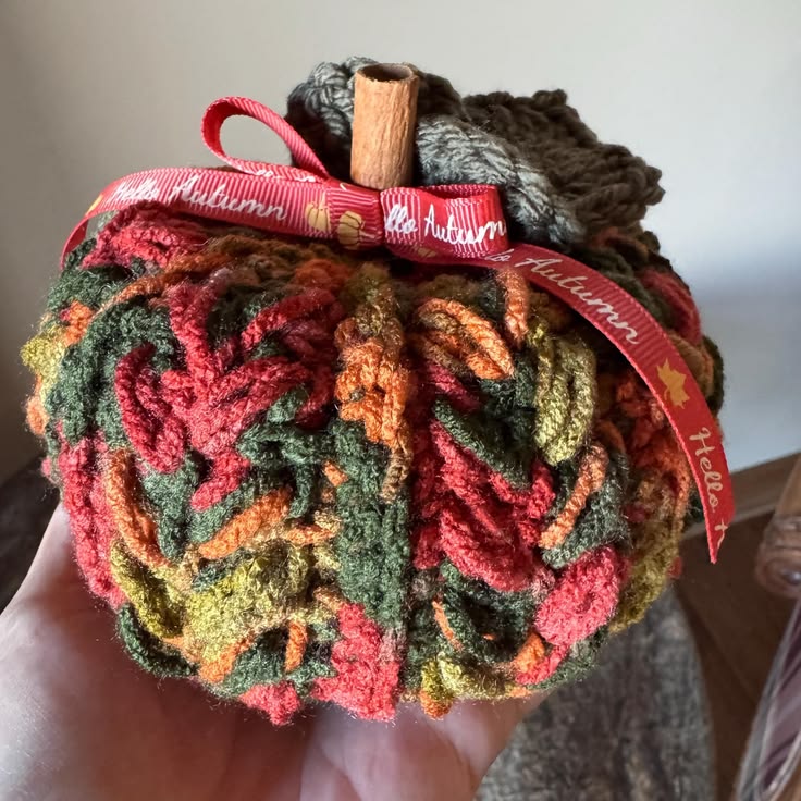 Crocheted Decorative Pumpkin, Autumn Harvest Decor - Etsy