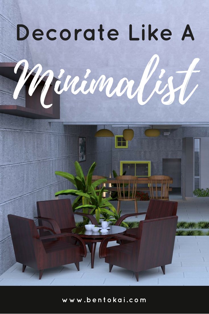 Learn to decorate like a minimalist. #organized #clean #mini