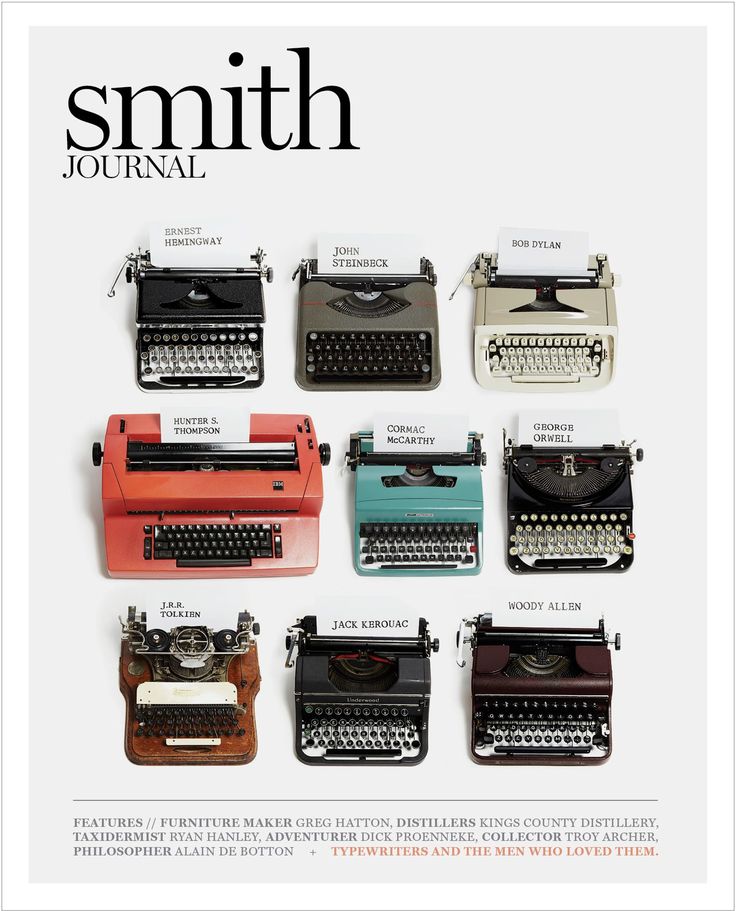 {Typewriters and then men who loved them} There's something 