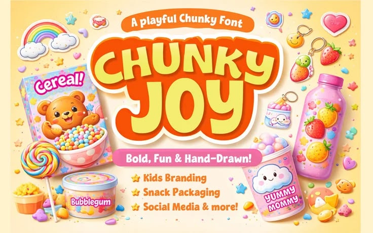 Chunky Joy Playful Kids Font