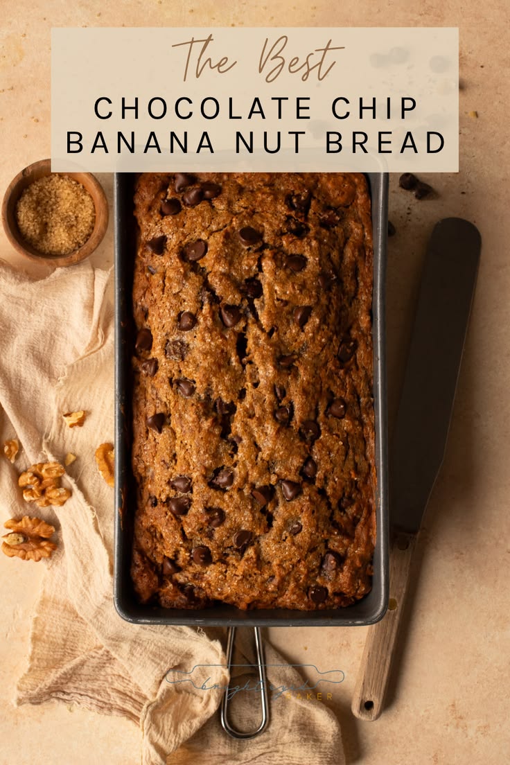 Your new go-to banana bread recipe! This chocolate chip bana
