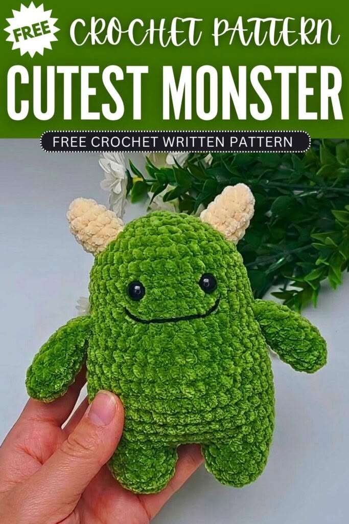 Let's Crochet No-Sew Cutest Monster Plushie For Halloween