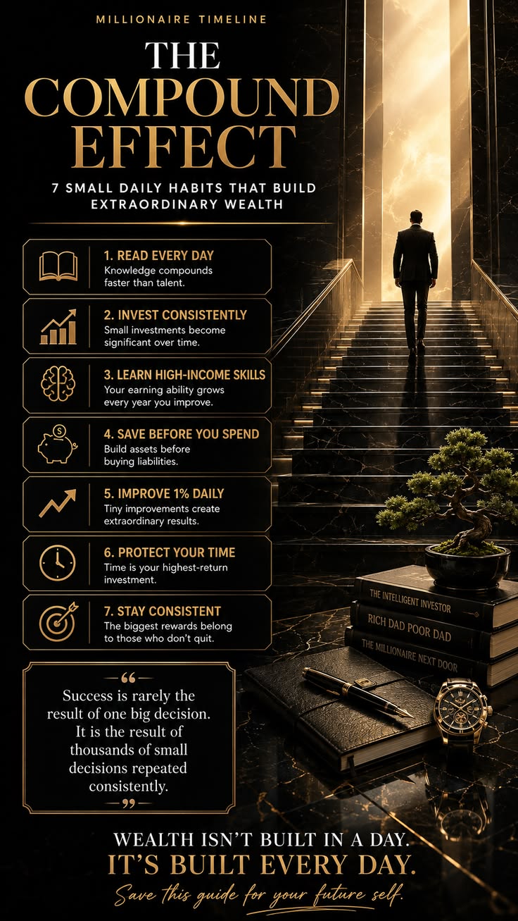 Small daily actions create extraordinary long-term results. 