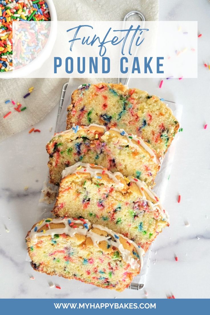This Funfetti Pound Cake is perfect for birthdays or any cel