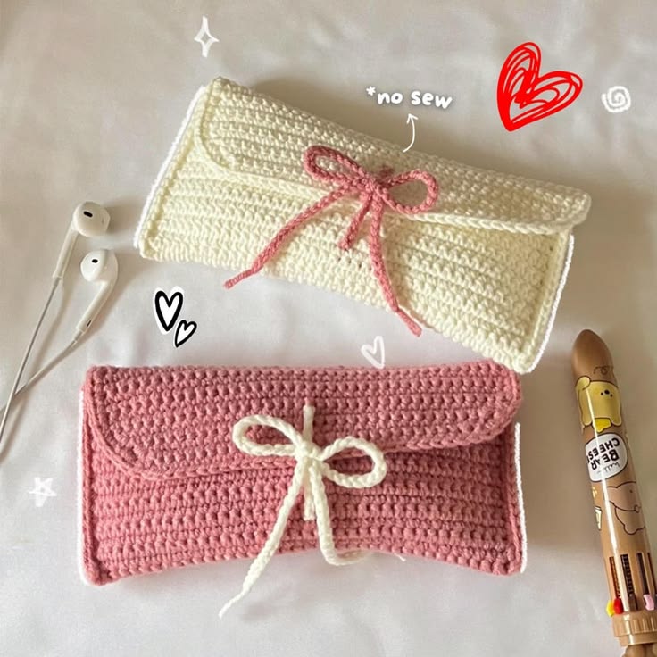No Sew Crochet Pencil Case Pattern, Amigurumi Pouch PDF, Eas