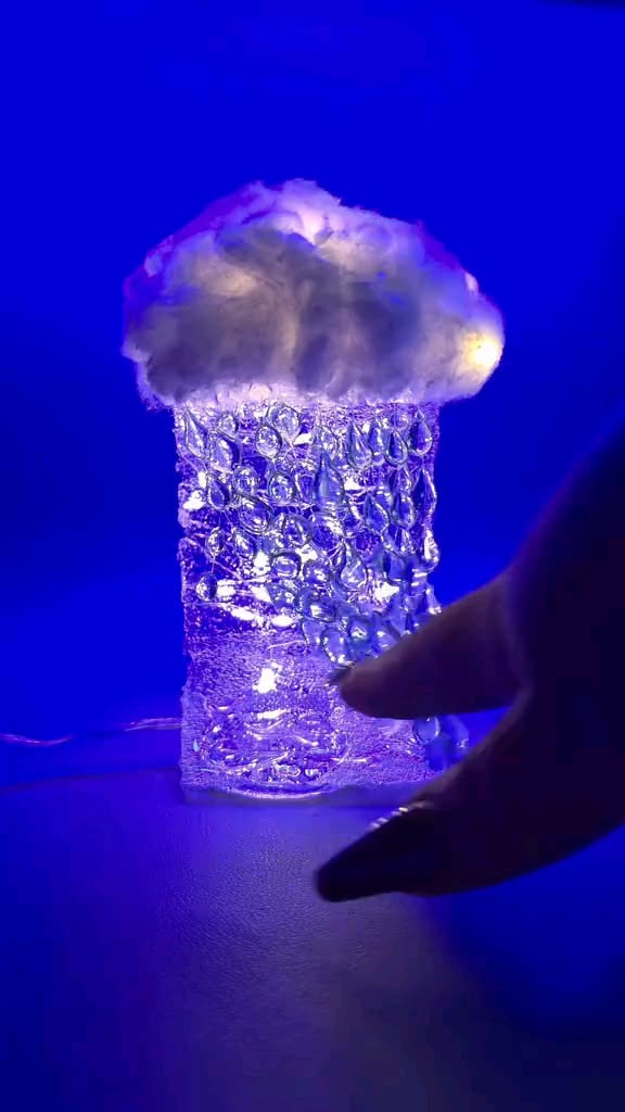 Create a magical vibe in your room with this DIY rain cloud 