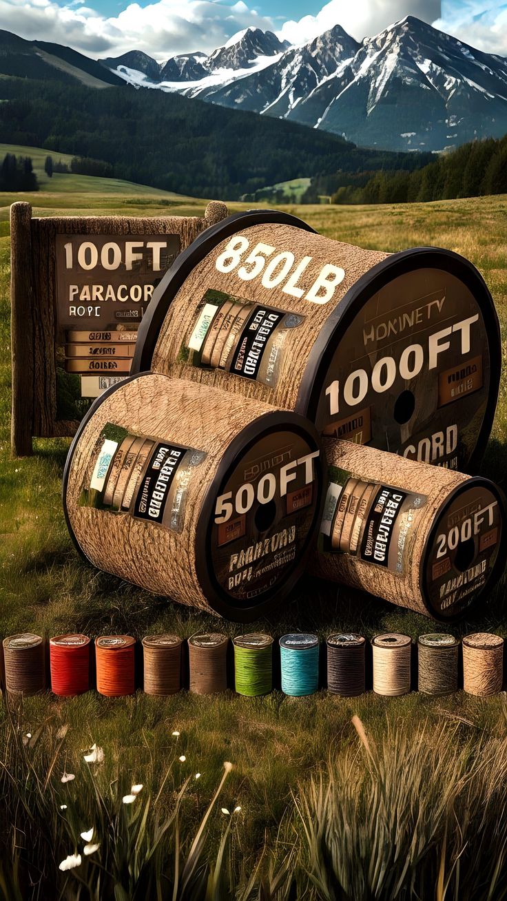 Paracord Rope 850 lb - 100 ft / 200 ft / 500 ft / 1000 ft 4M