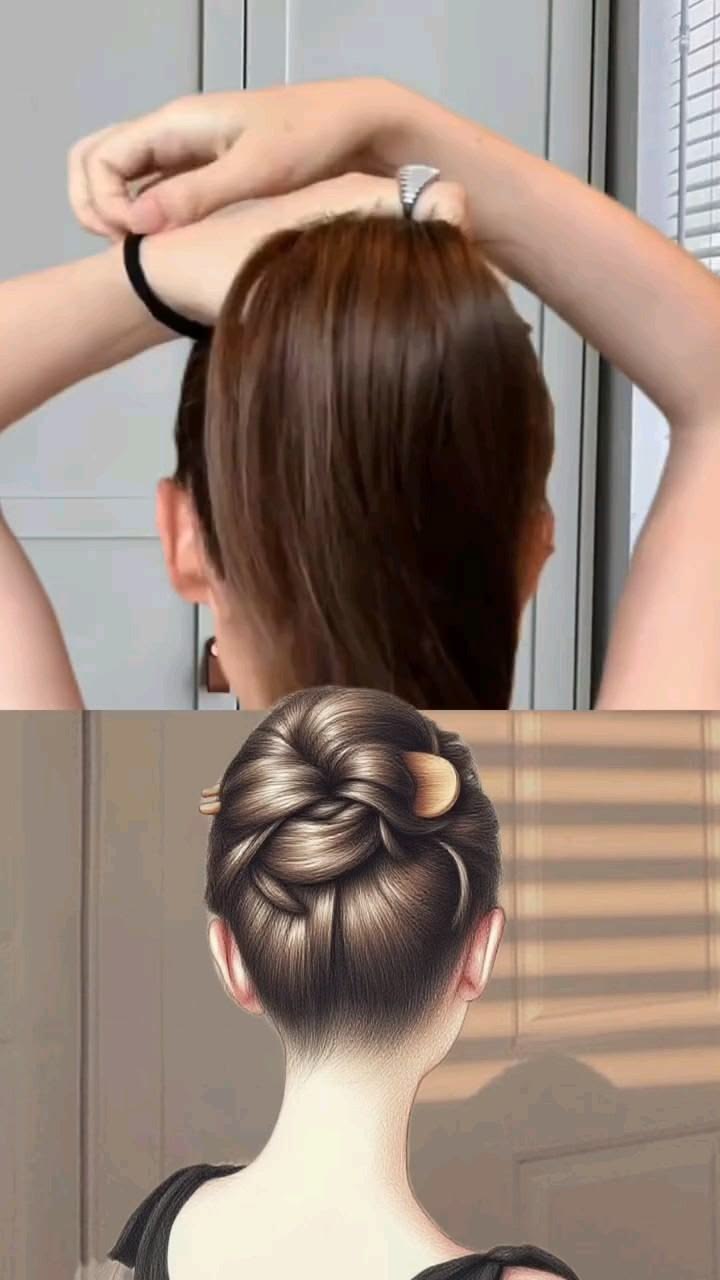 ✨ The perfect updo in minutes  Say goodbye to bad hair days 