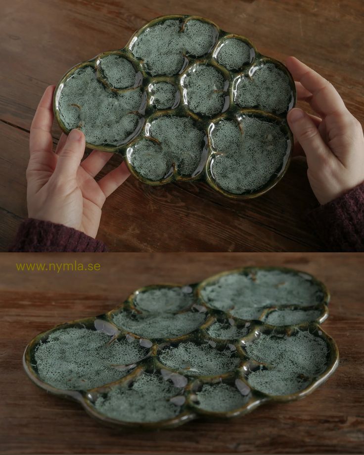 Stoneware ceramics. 🌿 A jewelry or trinket dish with organic