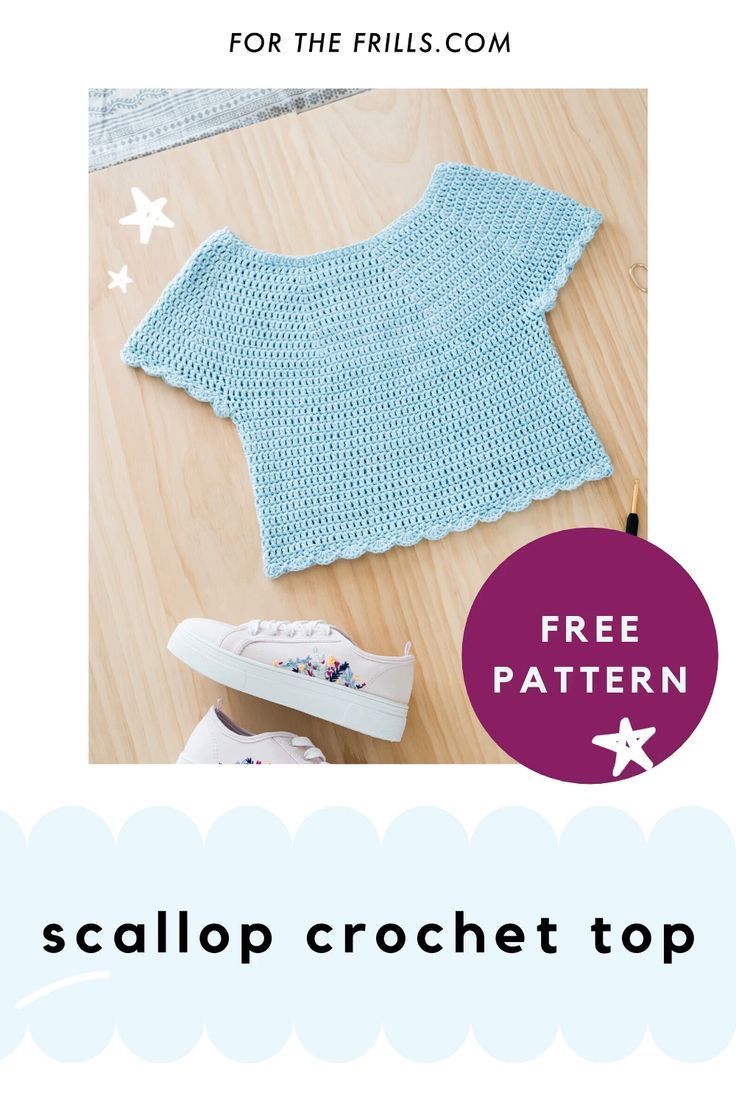 Learn how to crochet a summer top with the scallop stitch! T