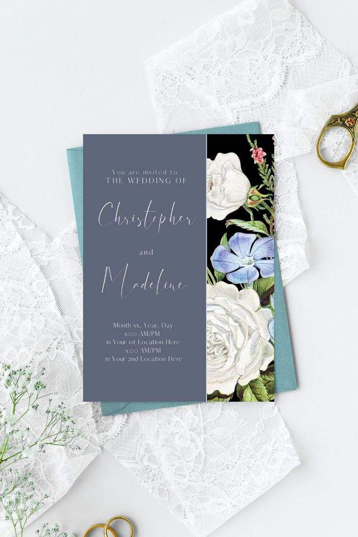 Instant download invitation template. Edit in your browser a