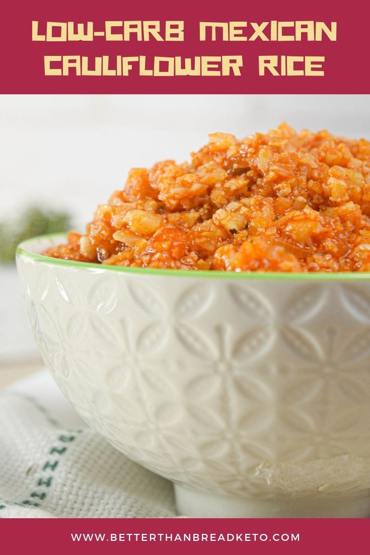 This low-carb Mexican cauliflower rice is an absolute delici