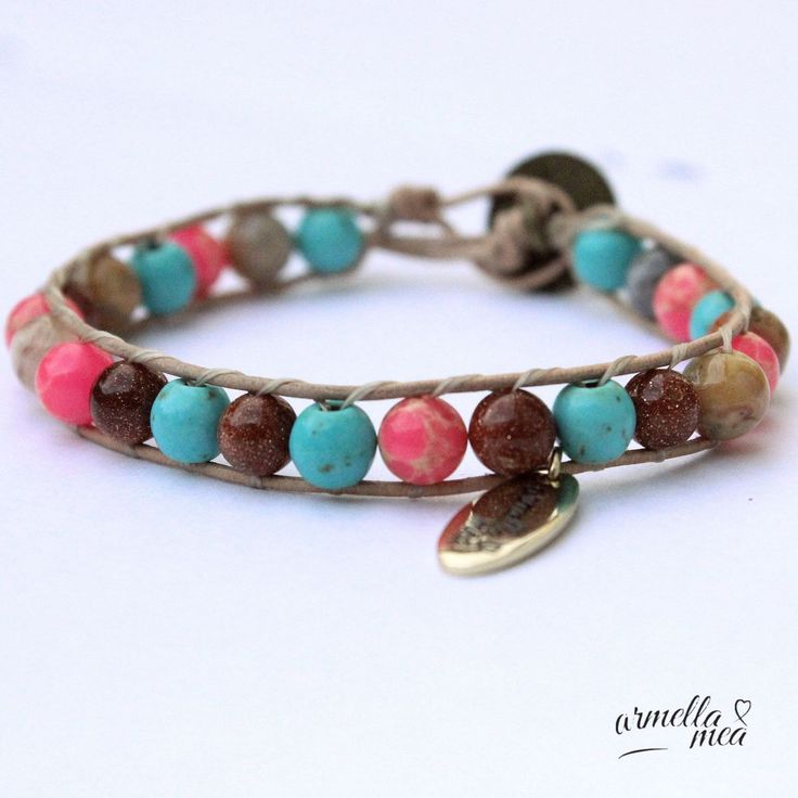 Bead bracelet women, Beaded wrap bracelet, Jewelry handmade,