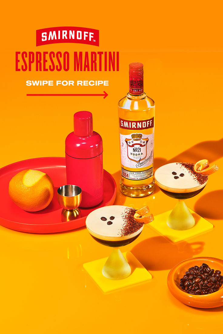 A tried and true classic, the Smirnoff espresso martini is p