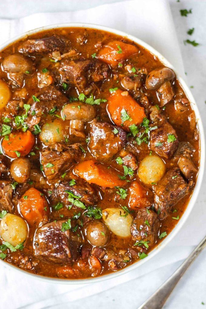 Beef Bourguignon - Easy & Delicious Beef Stew Recipe. The pe