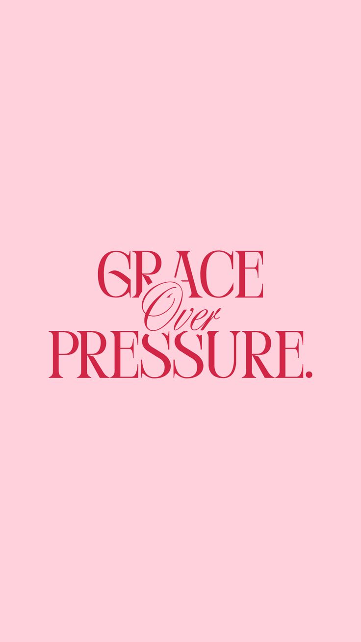 Replace the pressure to perform with kindness.
This quote en