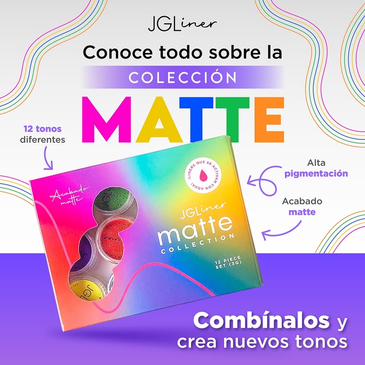La Colección Matte de JGLiner reúne 12 tonos vibrantes que d
