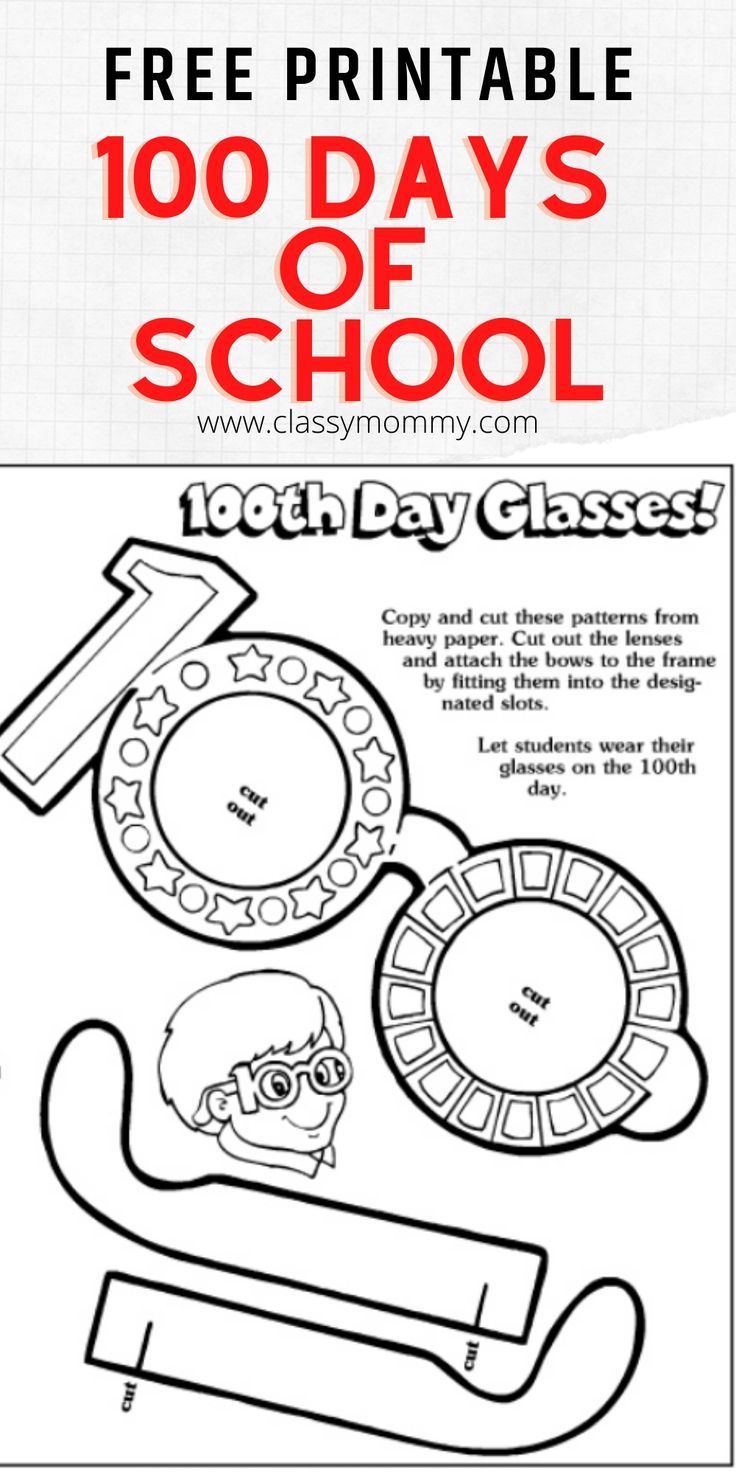 100 days of school printables galore! Tons of options for fr